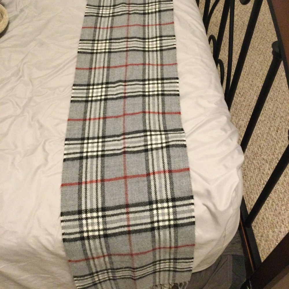 Designer Style Plaid Scarf
